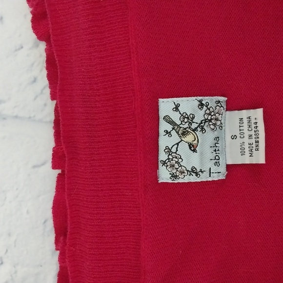 Tabitha Anthropoligie Hook Front Cardigan Dark Pink   Sz S - Picture 5 of 5